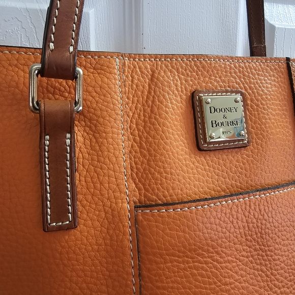 Dooney & Bourke Orange Lexington Tote - Picture 2 of 11